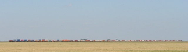 Train across the Prairies