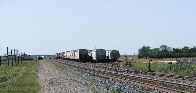 Train Yard at Belle Plaine, Saskatchewan