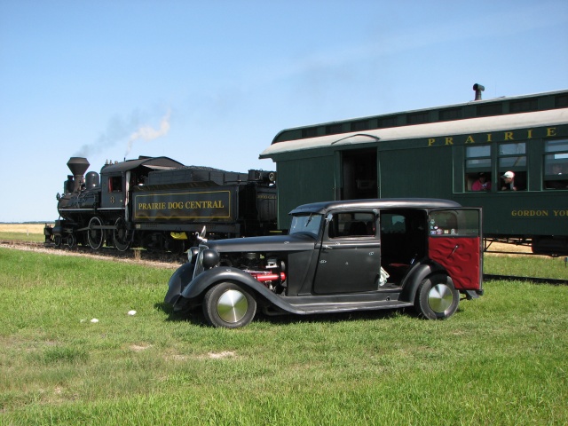 Bonnie and Clyde Train Robbery on the Prairie Dog Central