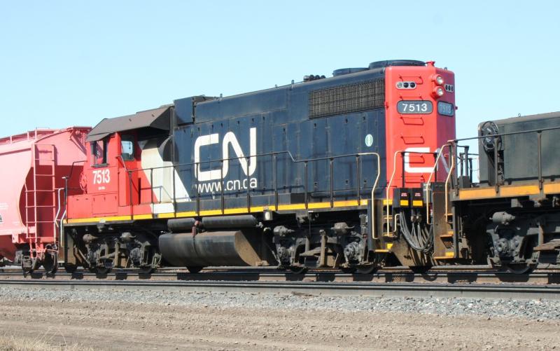 CN 7513 in Winnipeg. By Steve Vallis