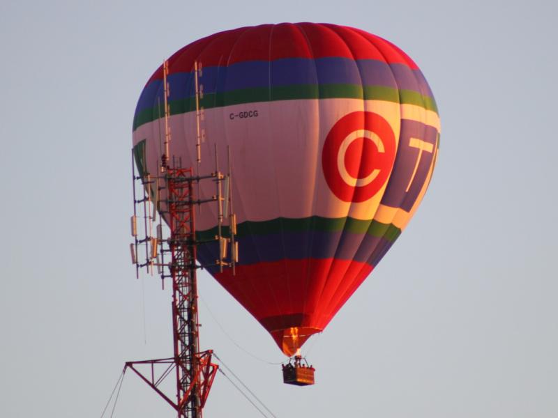 CTV balloon and tower