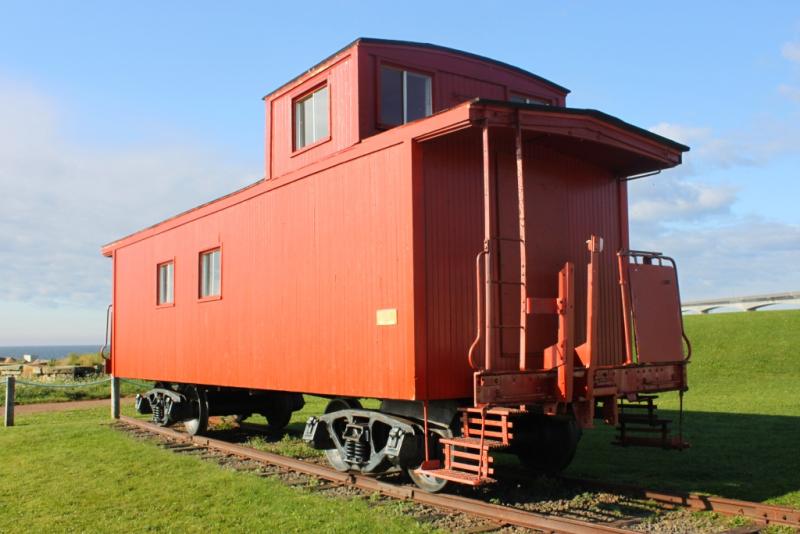 Borden station and caboose, PEI