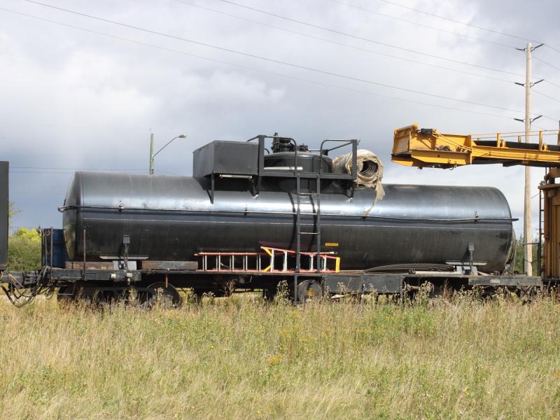 Loram ballast cleaner in Winnipeg