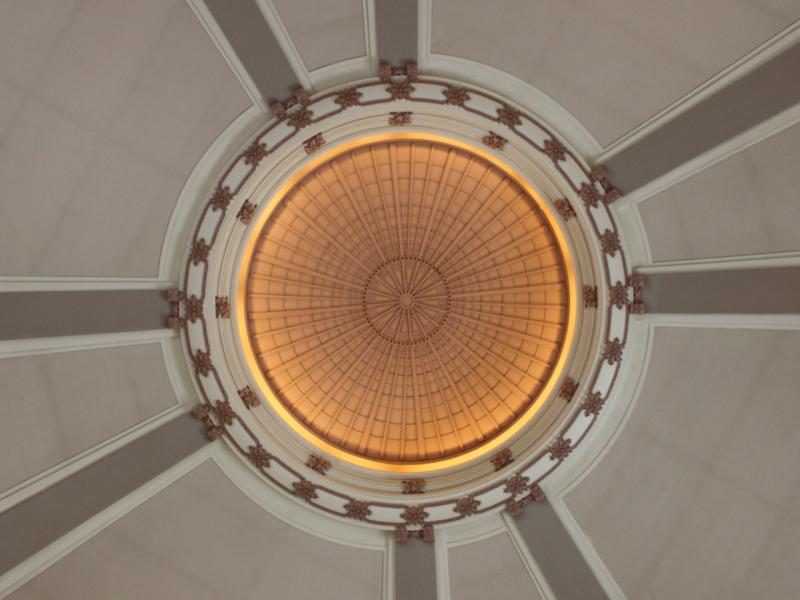 Inside the dome of the Winnipeg Union Station