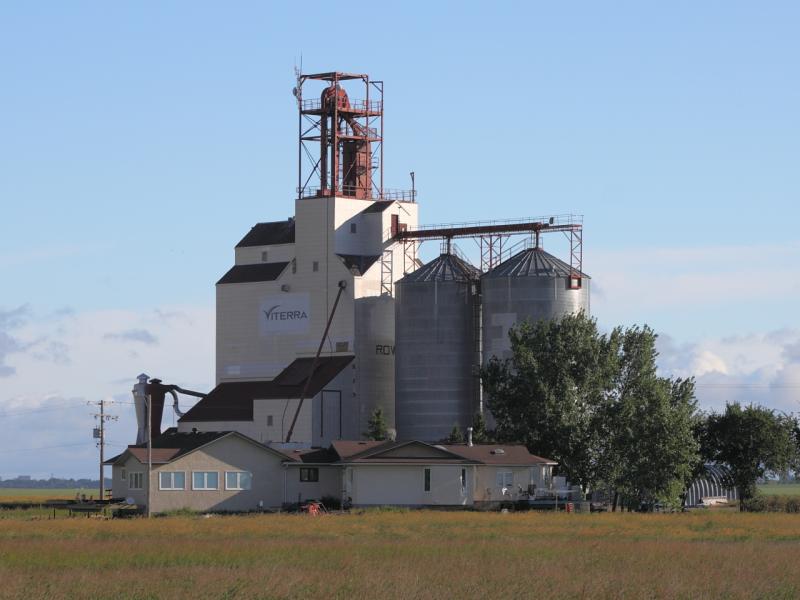 The Viterra elevator in Rowatt