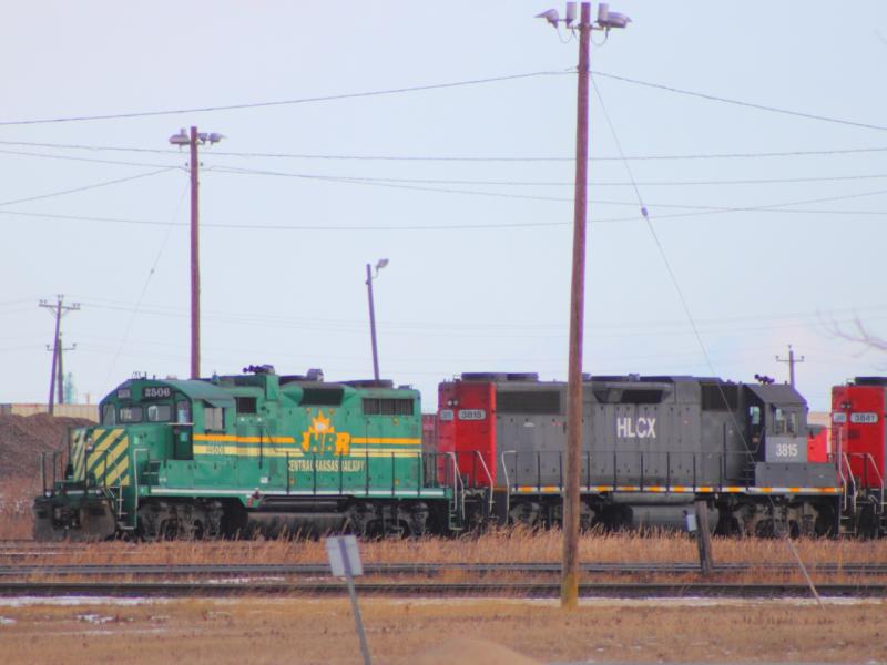 HBRY 2506 and HLCX 3815 and HLCX 3841 in Winnipeg