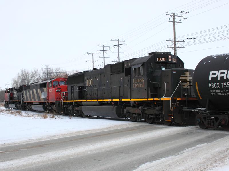 Illinois Central IC 1020 in Winnipeg