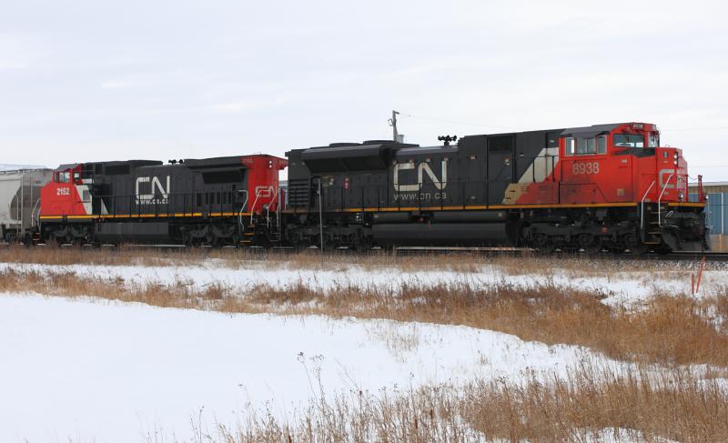 CN 8938 and 2152 in Winnipeg