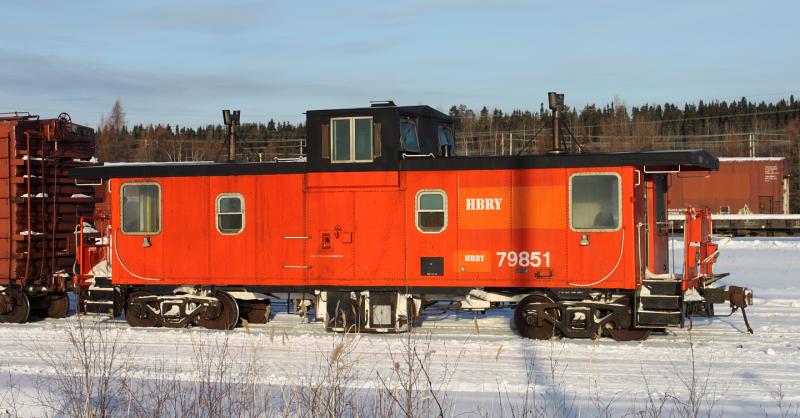 Caboose HBRY 79851 in Thompson Manitoba