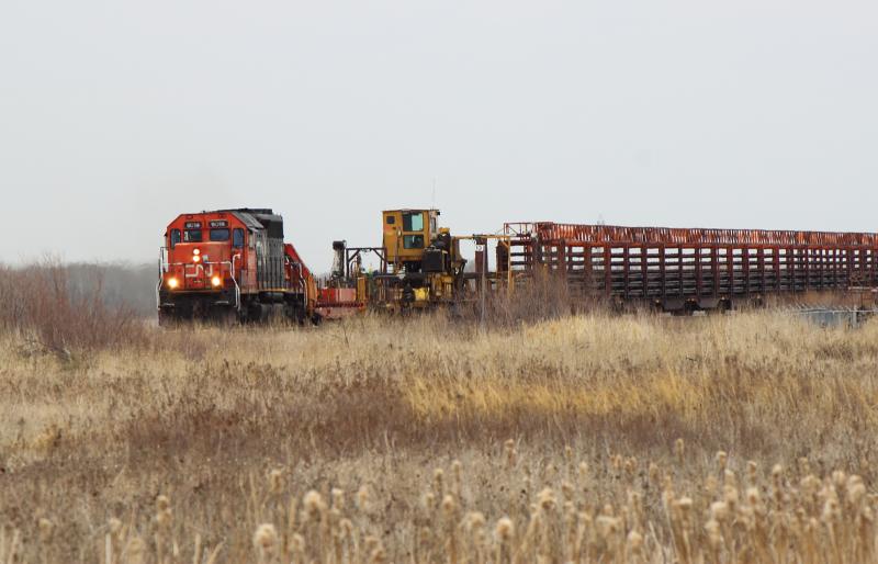 CN 6014 and the rail train