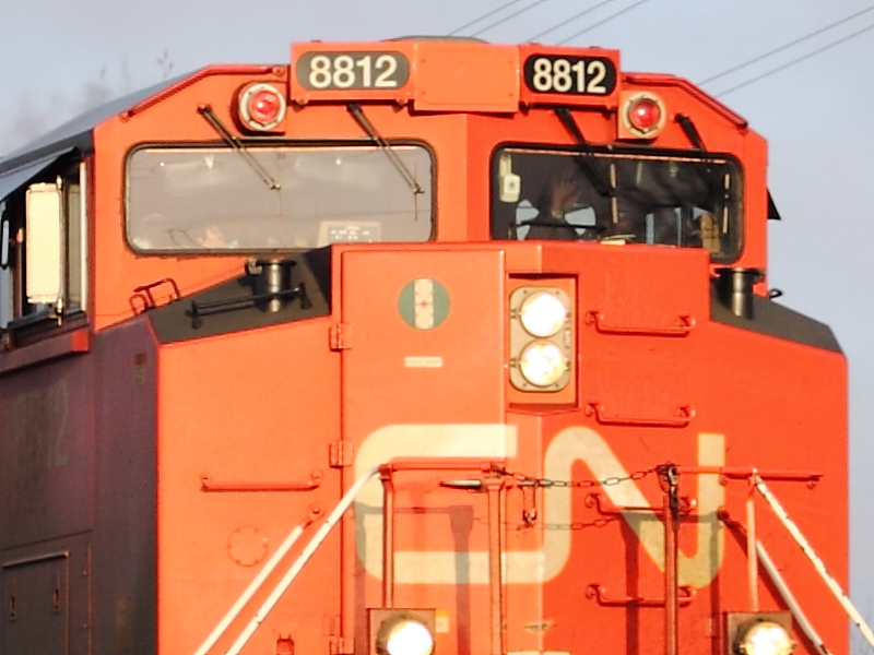 CN crew waves to photographer