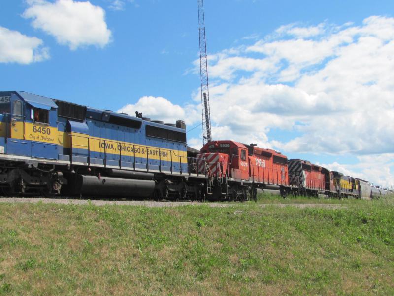 ICE 6450, CP 5926 and CP 5928 in McAdam by Jody Robinson