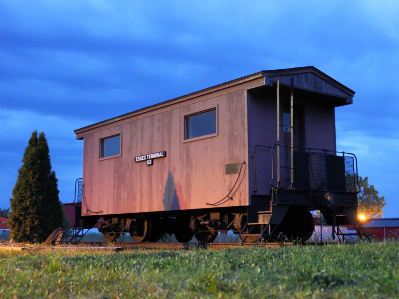 Essex Terminal caboose 53 in Essex Ontario