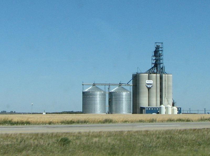 Qu'Appelle Valley grain elevator in Grenfell Saskatchewan