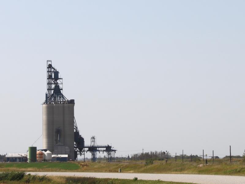 Grain elevator in Grenfell Saskatchewan