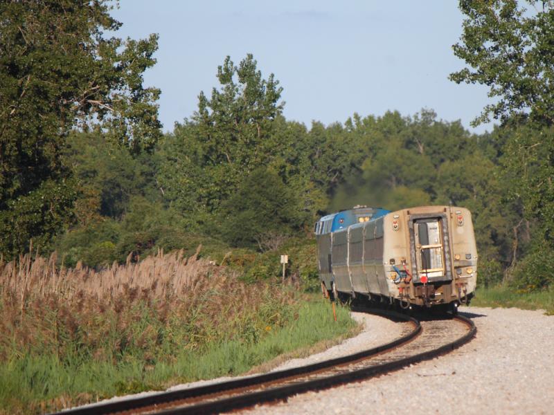 VIA 3358 on the tail end of train 78