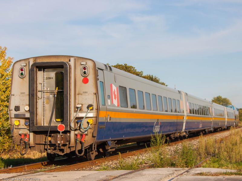 VIA 3351 leaving Chatham Ontario