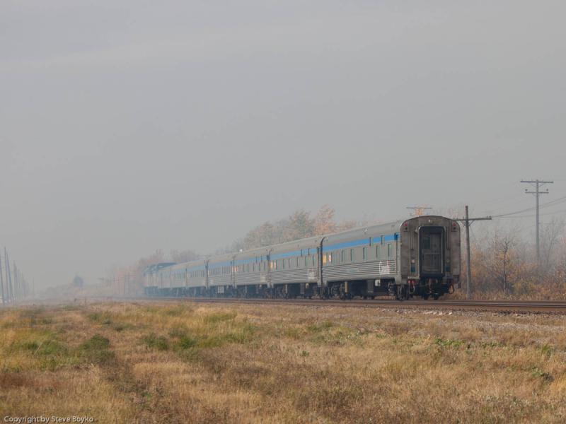 VIA 693 / Hudson Bay in smoke in Winnipeg