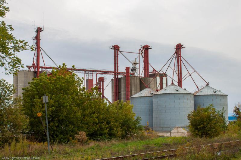 Grain elevator in Chatham Ontario