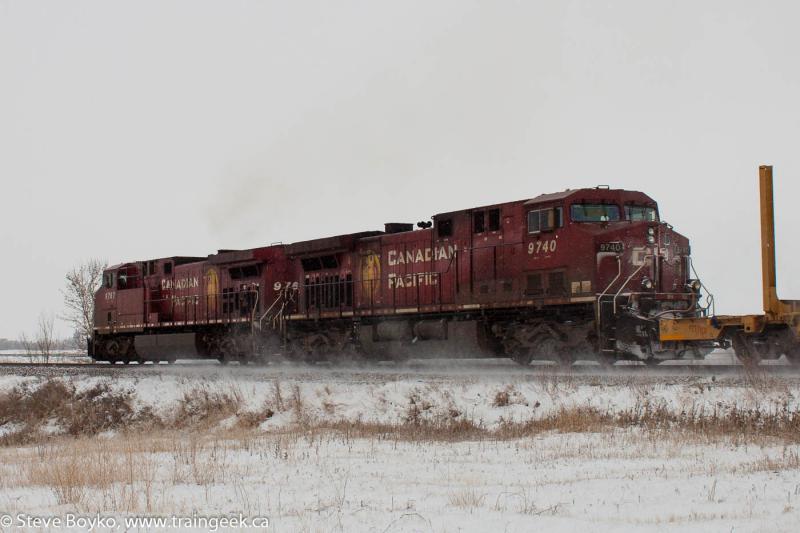 CP 9740 near the Paterson elevator in Gleichen