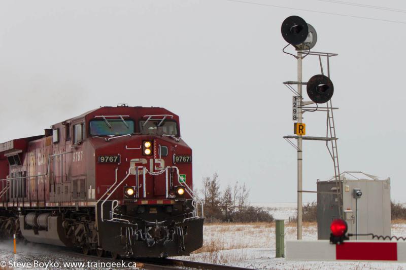 CP 9767 crossing highway 901 again