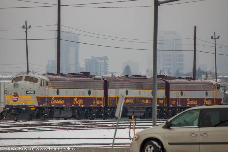 CP 4106, 1900 and 4107 in Calgary