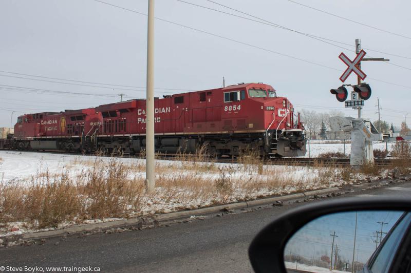 CP 8854 leaving Calgary