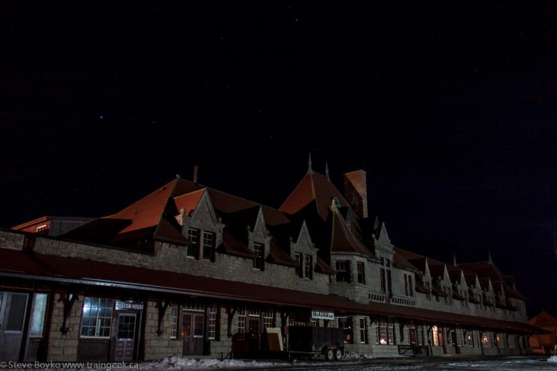 McAdam railway station at night 2013/02/26