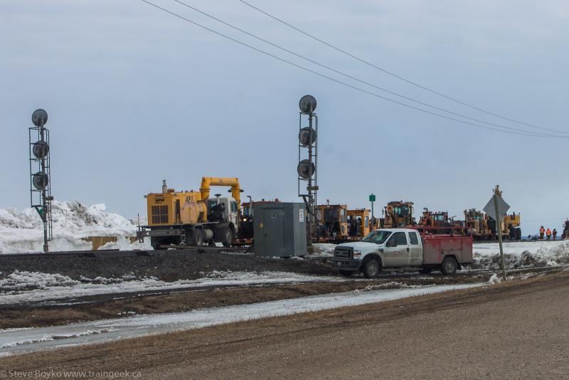 MOW equipment near Winnipeg