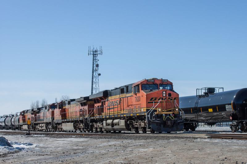 BNSF 7630 in Winnipeg