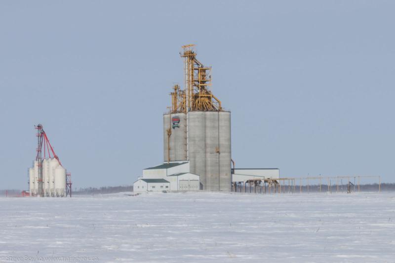 Red River South grain elevator near Letellier