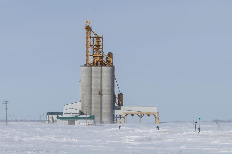 Red River South grain elevator near Letellier