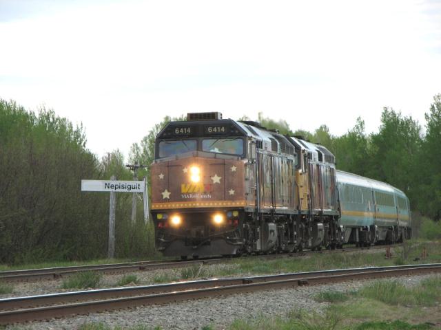 VIA 15 at Nepisiguit Junction