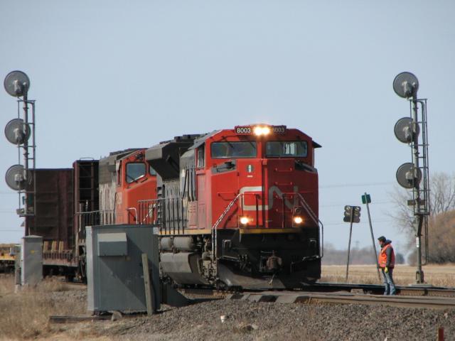 Conductor lines a switch