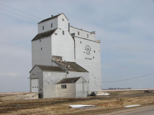 Grain elevator, Meadows, Manitoba