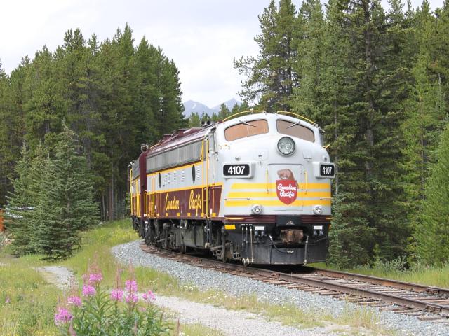 CP 4107 at Lake Louise, Alberta