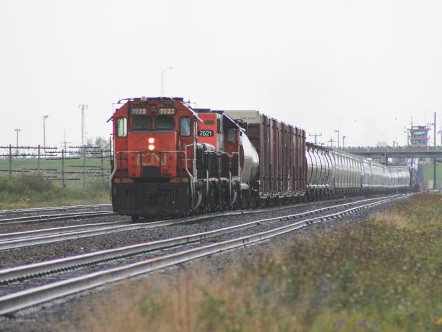 CN 7522 at Symington Yard in Winnipeg