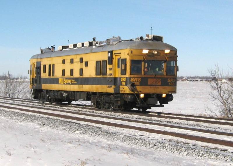 Sperry car SRS 138 near Winnipeg. Photo by Jeff Keddy