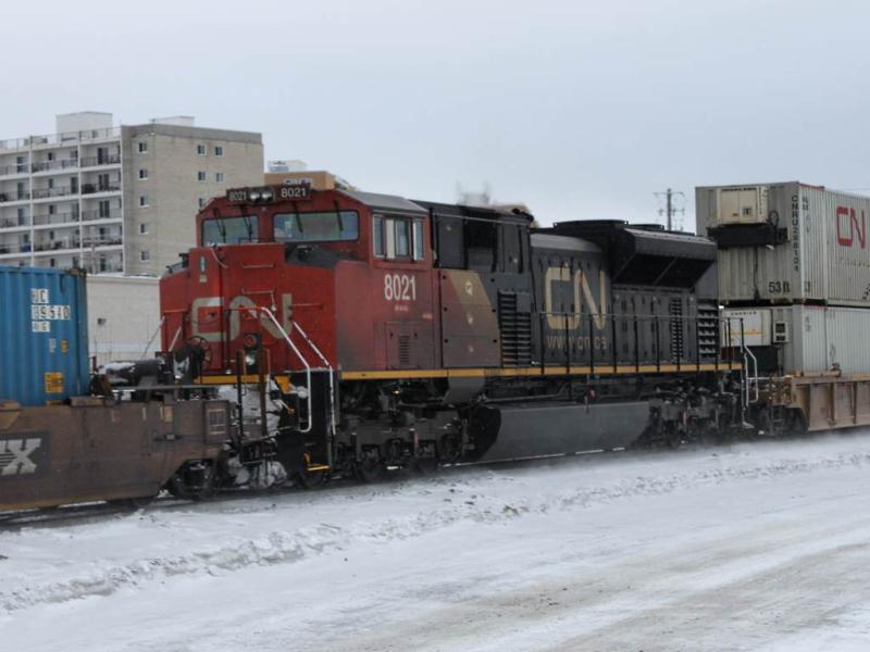 CN 8021 in Winnipeg