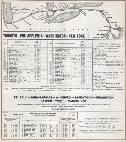 Traingeek.ca | Timetables | 1941/04/27 CN Public Timetable