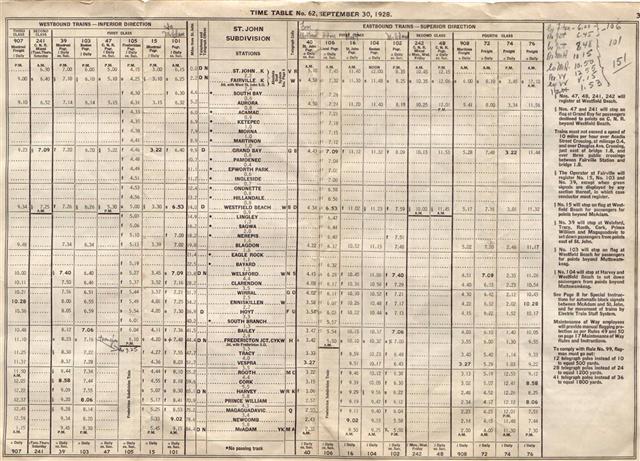 Traingeek.ca | Timetables | 1928/09/30 Canadian Pacific Railway ...